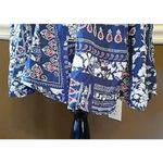 Patchwork Blue & White Paisley Boho Strappy ModCloth Sun Dress by Ripe Clothing Photo 3