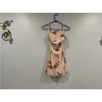 Lulus  Cherished Moment Blush Pink Floral Lace Up Back Halter Dress Small S Photo 1