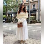 ZARA NWT  Women’s Cotton Lined Embroidered Eyelet Maxi Skirt Size XL Photo 8