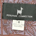 Peruvian Connection  Size 10 Jacket Geometric Print Zip Up 100% Pima Cotton Photo 3