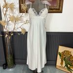 Rya Collection Milos Embroidered Lace Satin Slip Midi Gown Sz Small 🧡🍄 Photo 2