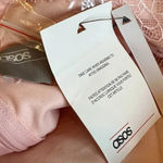 ASOS  Pink Tulle Lace Dress High Neck Open Back Full Skirt Size 6 Women's NWT Photo 11