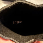 J.Crew  Size 7 Black Short Lug-Sole Chelsea Rubber Ankle Rain Boots Waterproof Photo 6