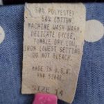 Vintage 80s Ultra Dress Polka Dots Blouse Elegant Top Blazer Baby Blue Pastel 14 Photo 10