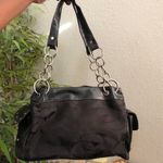 Y2K Gothic Whimsygoth Grunge Black monogram “C” shoulder hand bag purse silver o Photo 0