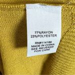 89th and Madison  mustard yellow long cut out sleeve sweater size medium NWT Photo 5