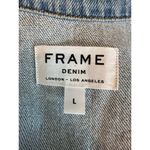 FRAME Colorblock Denim Jacket Size Large Blue Photo 6