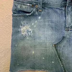 American Eagle denim mini skirt sz 27 fall western concert winter y2k distressed Photo 1