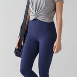 Lululemon [] Navy Blue Blueberry Jam High Rise Align Pant II Four Way Stretch 6 Photo 0