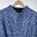 Banana Republic Blue Tweed Wool Blend Tie Belt Jacket Size 10 Photo 1