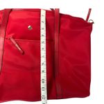 Kate Spade  Jae Red Nylon Weekender Duffel Travel Bag w/ Strap Photo 3