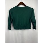 Women’s Urban CoCo Medium Dark Green Cropped Cardigan with Three Quarter Length Size undefined Photo 2