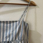 Ganni Women's Blue Babydoll Tulip Tank Top Size XS Photo 4