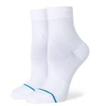 Stance Lowrider Cotton Quarter Casual Women's Socks White Photo 6