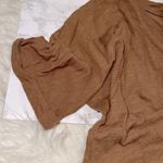 Agnes & Dora  Brown V-Neck Women's Top size 2X linen Photo 1