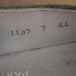 Pierre Cardin 60's Vintage Paris Green Leather Buckle Front Heels 7AA Photo 2