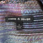 Cable & Gauge Shirt Womens Small Blue Purple Watercolor Artsy Casual Lagenlook Photo 6