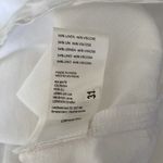 Pilcro  Anthropologie White Linen Ruffled Placket Shirt Size Medium Photo 10