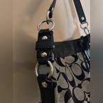 Coach  Zoe hobo bag in a black and grey signature canvas OS Photo 6
