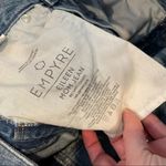 Empyre Eileen Mom Jean Distressed Checkered Stripes Juniors 1 Blue Denim Casual Size undefined Photo 5