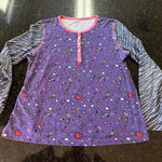 Roberta Roller Rabbit ROLLER RABBIT‎ Womens XS Pajama Top SPARKELLA Collab Channing Tatum Zebra Pima Photo 0