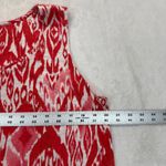 Chico's  Linen Tank Top Sleeveless Red White Print Casual‎ Summer XL READ Photo 1