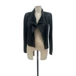 Veda Max Classic Leather Jacket Black Motorcycle Moto Size Photo 2