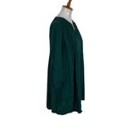 J Jill Petite Green Dress Small Long Sleeve Boho Cottagecore Modest Work Casual Photo 2