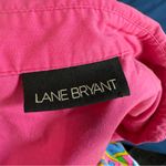 Lane Bryant Fuchsia Button Down Sleeveless Shirt Photo 3