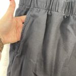 Gap XL Cargo Pants Mid Rise Black Twill Pull On Boho Elastic Waist Boho Grunge Photo 5