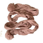 Sperry  Top-Sider Womens Scarf‎ 90" Length Knit Ball On Ends Pink OSFM Photo 0