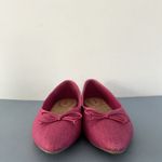 Birdies The Goldfinch Raspberry Raffia Bow Ballet Pointed Toe Flats Pink Size 8 Photo 2
