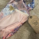 True Craft 🎉 Tru craft NWT large bandeau swim bikini top boho pink blue Photo 3