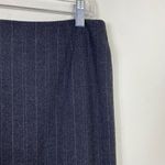 Apostrophe Vintage Y2K  Charcoal Grey Pinstriped Long Midi Pencil Skirt Size 8 Photo 3