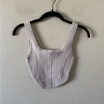 Babaton  Aritzia Sculpt Knit Bustier Tank Creme Size XXS Fall Layering Capsule Photo 1