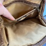 Vintage 80s 7 Seven By Demitri Brown Leather Leopard Patchwork Purse Photo 8