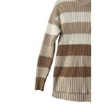 Striped Sweater S Long Sleeve Beige Brown Cream Earthy Neutral Country Cowgirl Tan Size 4 Photo 15