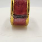 Cuff Bracelet Red Gold Handmade Copper & Brass Bangle Statement Bracelet Photo 5