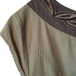 Eshakti Custom forest green / black Jacki O style retro pockets 100% cotton Photo 6