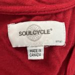 SoulCycle  High Low Crop Tank Top Red Blue - Small Photo 2