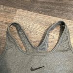 Nike  Women's Gray & Black Athletic Sports Bra Medium Photo 7