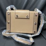Santo By Paolo Santo Cynthia Square Box Crossbody and hand bag Tan Photo 2