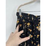 Torrid  Black Floral Challis Tie Front Tapered Pant Women Plus Size‎ 1X Cropped Photo 7