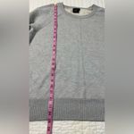 Max & Mia  Light Gray Women's  Seamfront  Crew Neck Pullover Sweater Photo 5