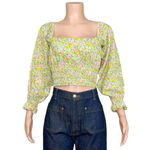 With Jean WITH JÉAN Fonda Top, Pansies, Medium Photo 5