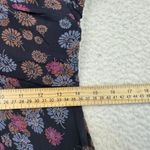 Free People Dress Womens Small Navy Blue Floral Boho Mini Ruched Tie Back Short Photo 6