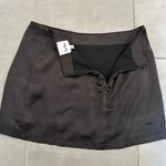 Isabelle's Cabinet Black Satin Mini Skirt  Photo 1