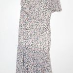 ASTR NWT Santorini Floral One-Shoulder Midi Dress Womens Pink Purple Size Large Photo 2