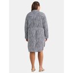 Terra & Sky NWT  Geometric Print Mini Shirt Dress Size 1X Resort Office Everyday Photo 11