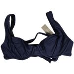 J.Crew  Cross-back underwire bikini top Navy 32B‎ BC109 Photo 0